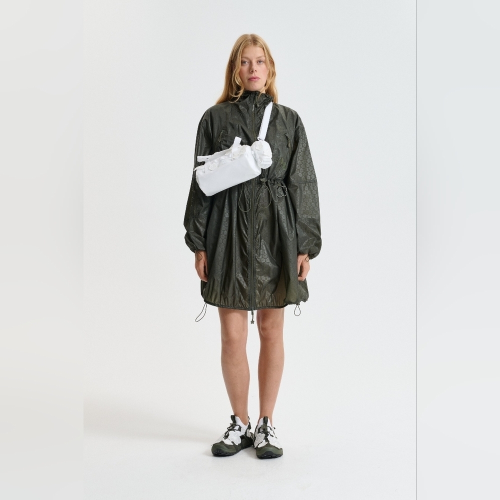 TNF x Cecilie Bahnsen Maria Base Camp Clutch White Floral Translucent NWT